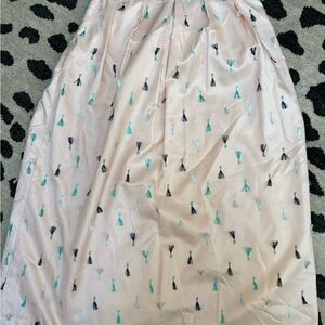Anthropologie A-Line Skirt with Multicolor Tassels